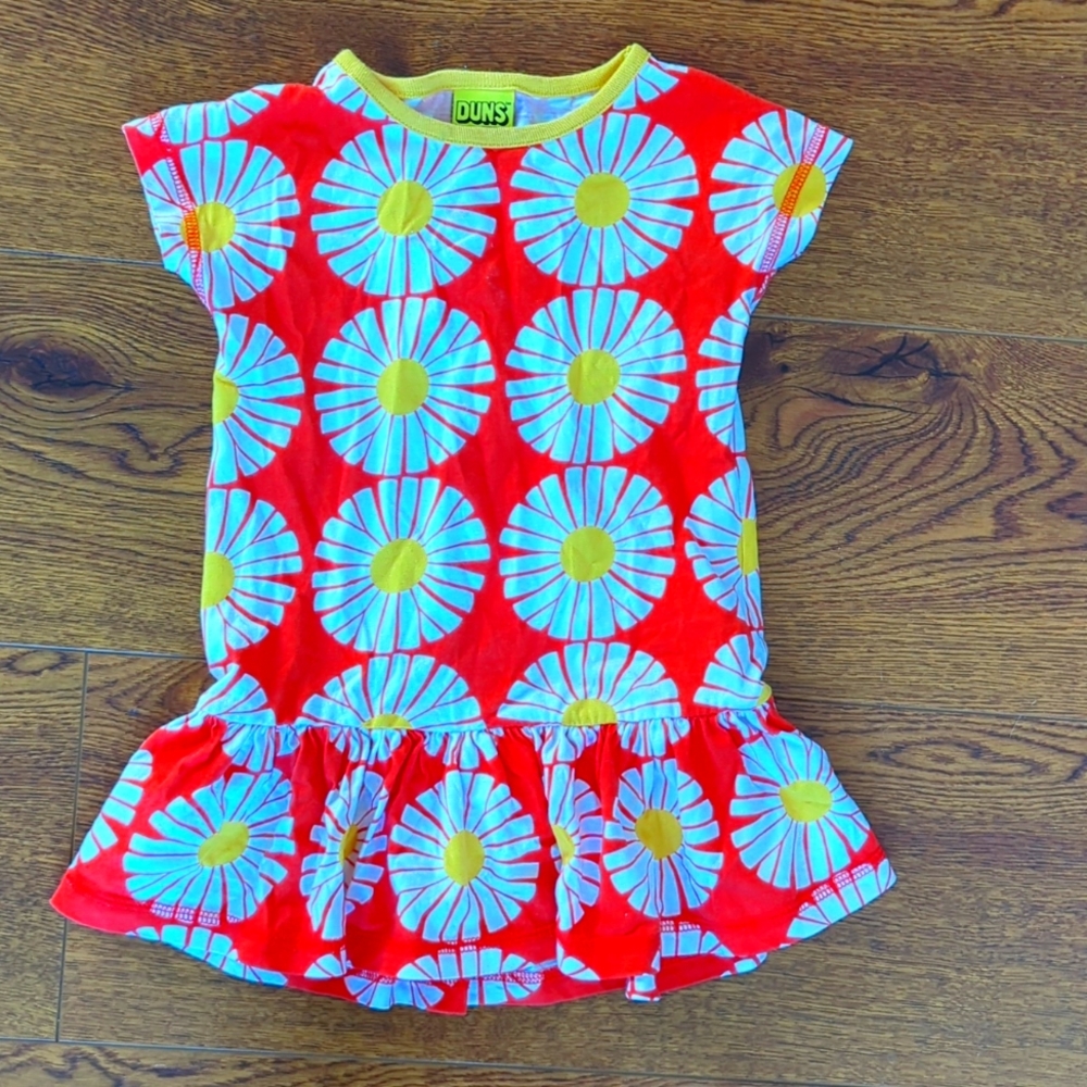 Duns Sweden Flower Dress EUC size 86/92